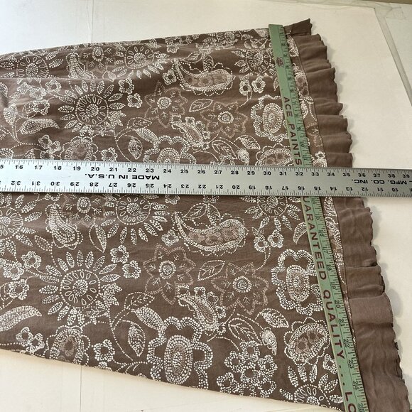 Fresh Produce Womens Brown Floral Sleeveless Dress Cotton Large Mini Beach - Picture 5 of 7